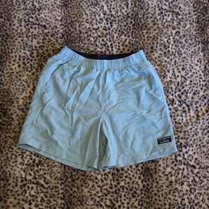 L.L.Bean Hybrid Swim Hiking Light Blue/Teal Men's Shorts Size Small